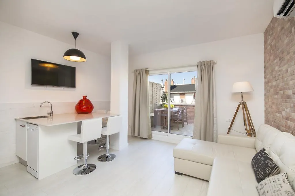 Barcelona Penthouse Private Terrace Sustainable Stay Keyless Access
